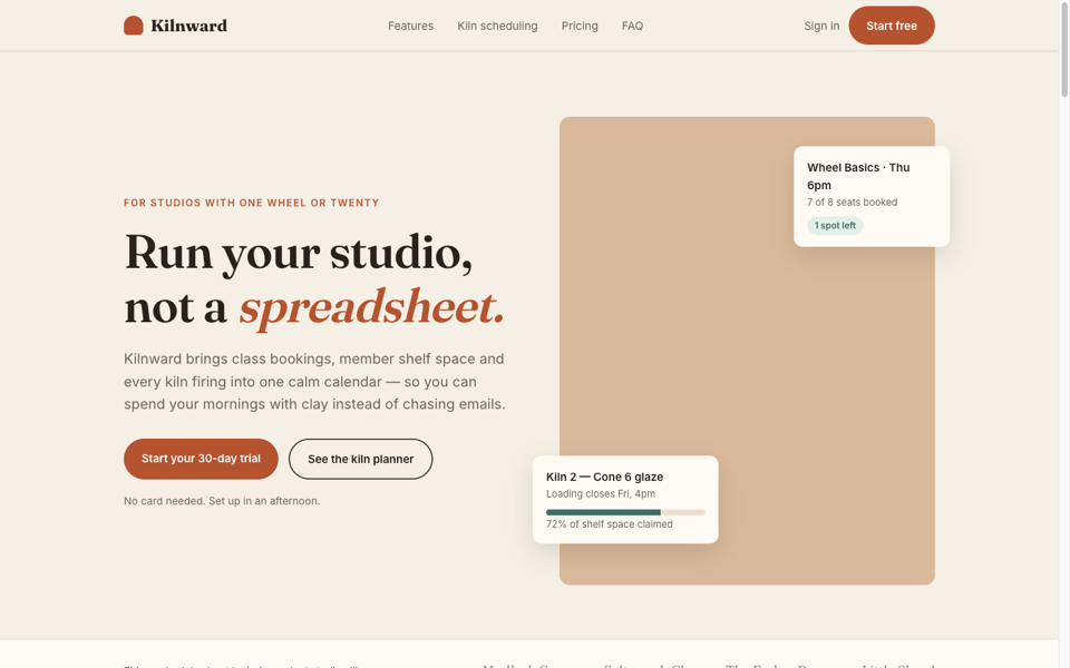 First screen of the page built from a one-line prompt